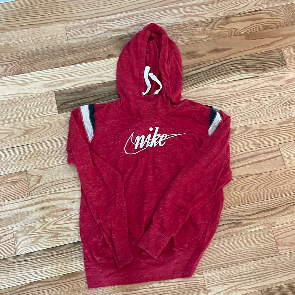 Nike heather red hoodie